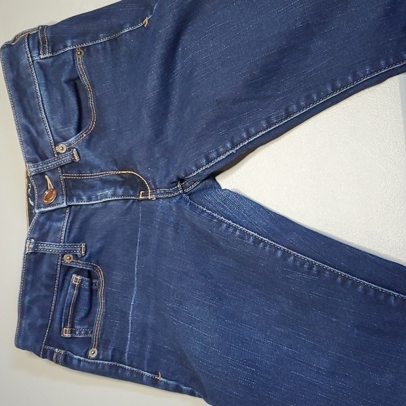 AMERICAN Eagle dark wash size 6 stretch skinny jeans - Picture 5 of 8